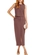 Look Blusa Feminina Regata Marialicia 184258 + Saia Midi Marialicia 184299