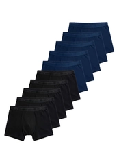 Kit com 10 Cuecas Boxer Lupo 615-003