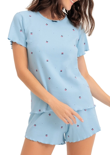 Pijama Feminino Curto Espaço Pijama 4010417