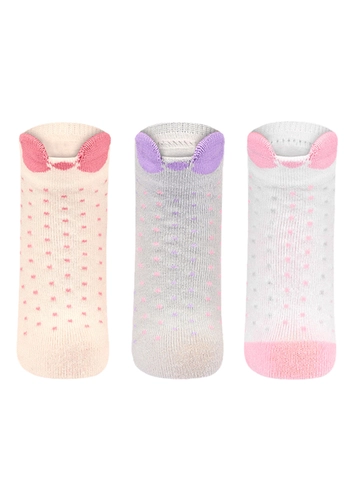 Kit 3 Pares de Meias Bebê Cano Médio Lupo 2038-089