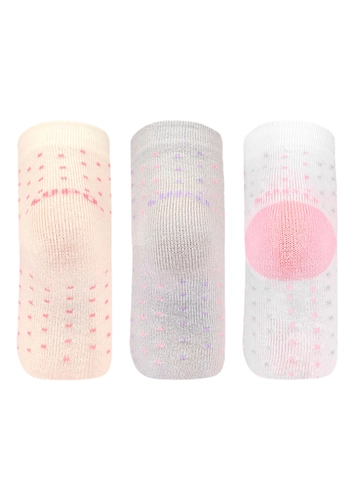 Kit 3 Pares de Meias Bebê Cano Médio Lupo 2038-089