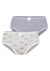 Kit com 2 Calcinhas Infantil Lobinha 18107-088