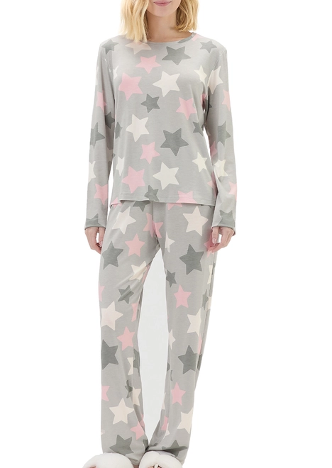 Pijama Feminino Longo Cor com Amor 2011207