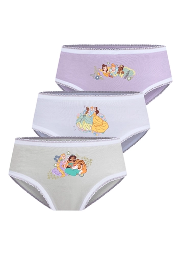 Kit com 3 Calcinhas Infantil Princesas Lupo 18201-089
