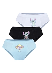 Kit com 3 Cuecas Infantil Slip Stitch 18300-089