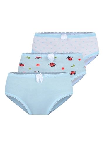 Kit com 3 Calcinhas Infantil Lobinha 18100-089 loading=