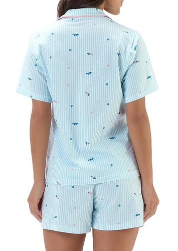 Pijama Feminino Curto com Abertura Cor com Amor 2011147