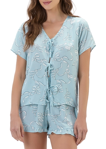 Pijama Feminino Curto com Abertura Cor com Amor 2011151