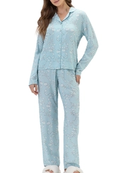 Pijama Feminino Longo com Abertura Cor com Amor 2011152