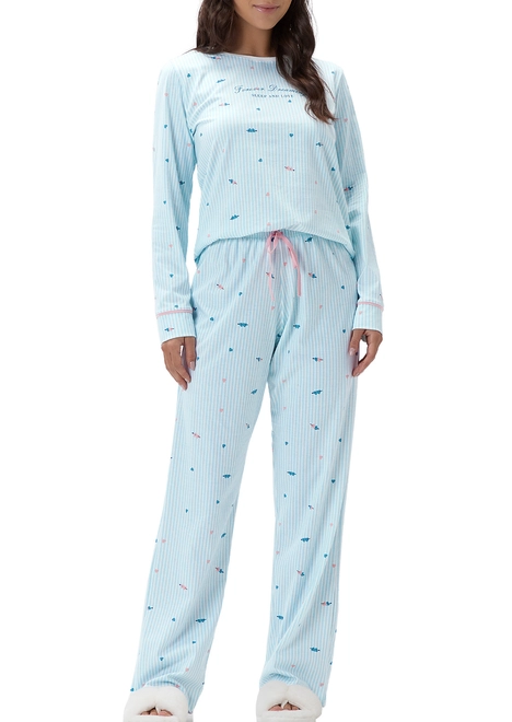Pijama Feminino Longo Cor com Amor 2011240