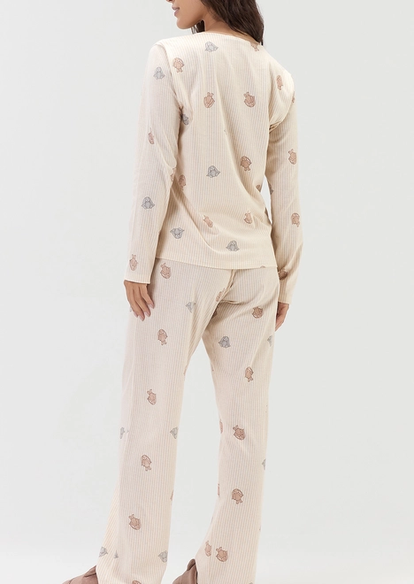 Pijama Feminino Longo Cor com Amor 2011184