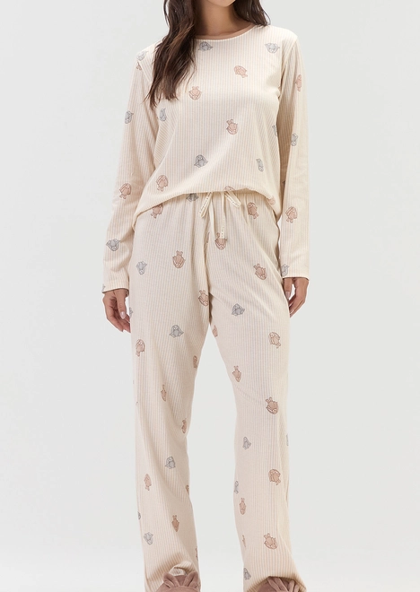 Pijama Feminino Longo Cor com Amor 2011184