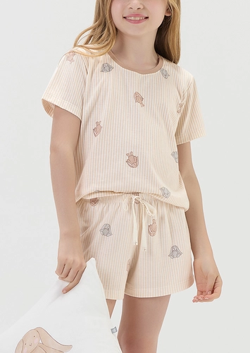 Pijama Infantil Menina Curto Cor com Amor 2050166
