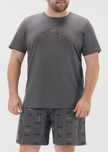 Pijama Masculino Curto Cor com Amor 2040050 Plus Size