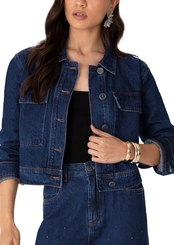 Jaqueta Feminina Cropped Enfim 1000134223