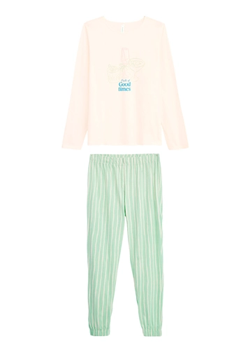 Pijama Feminino Longo Malwee 1000134500 Plus Size
