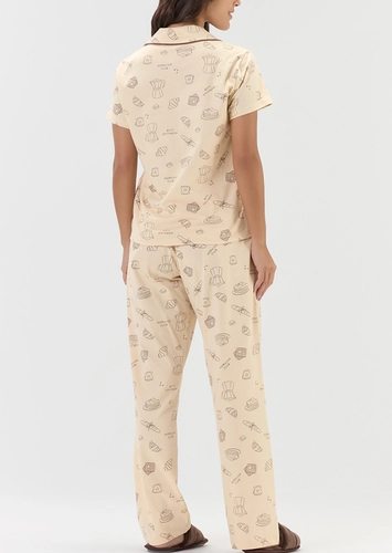 Pijama Feminino Longo com Abertura Cor com Amor 2011166