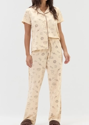 Pijama Feminino Longo com Abertura Cor com Amor 2011166