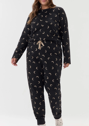 Pijama Feminino Longo Cor com Amor 2020108 Plus Size
