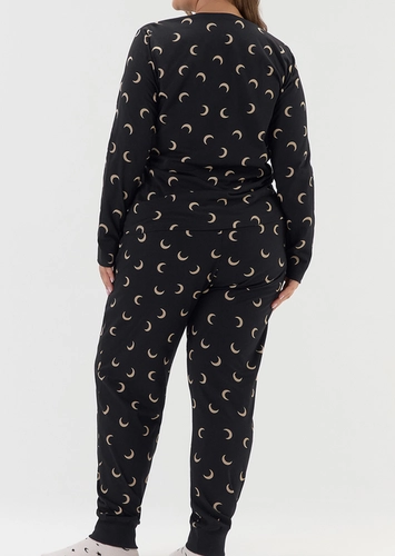 Pijama Feminino Longo Cor com Amor 2020108 Plus Size