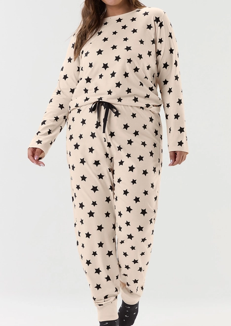 Pijama Feminino Longo Cor com Amor 2020109 Plus Size