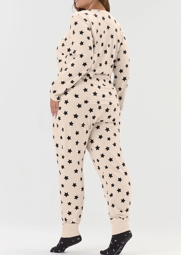 Pijama Feminino Longo Cor com Amor 2020109 Plus Size
