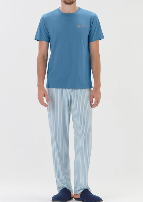 Pijama Masculino Longo Cor com Amor 2030189