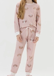 Pijama Infantil Menina Longo Cor com Amor 2050194