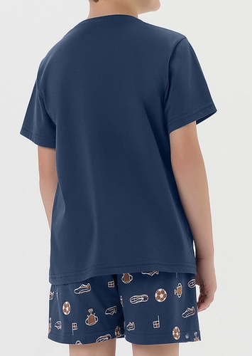Pijama Infantil Menino Curto Cor com Amor 2060089