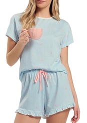 Pijama Feminino Curto Espaço Pijama 4010548