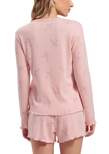 Pijama Feminino Curto com Abertura Espaço Pijama 4010550