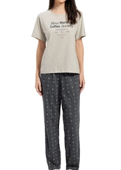 Pijama Feminino Longo Espaço Pijama 4010485
