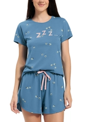 Pijama Feminino Curto Espaço Pijama 4010546