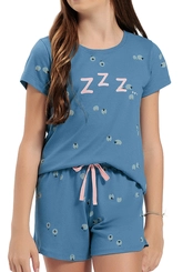 Pijama Infantil Menina Curto Espaço Pijama 4050086