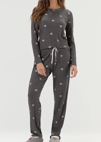 Pijama Feminino Longo Cor com Amor 2011217