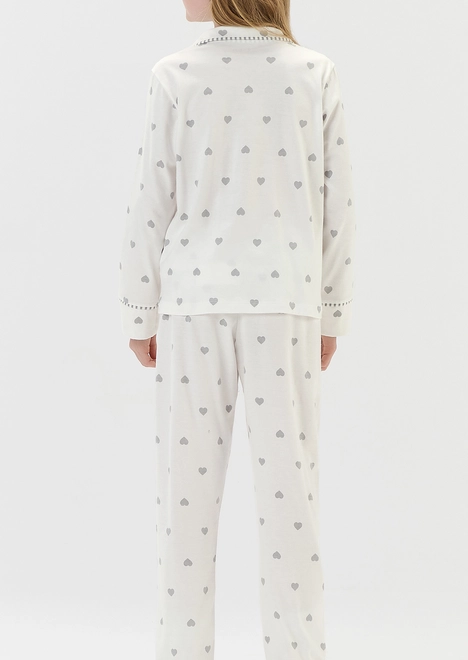 Pijama Infantil Menina Longo com Abertura Cor com Amor 2050190