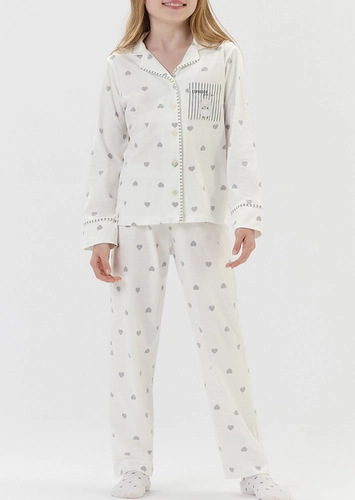 Pijama Infantil Menina Longo com Abertura Cor com Amor 2050190