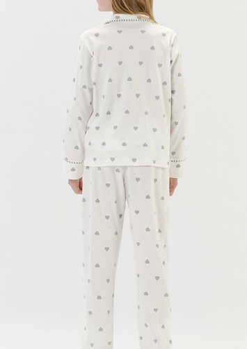 Pijama Infantil Menina Longo com Abertura Cor com Amor 2050190