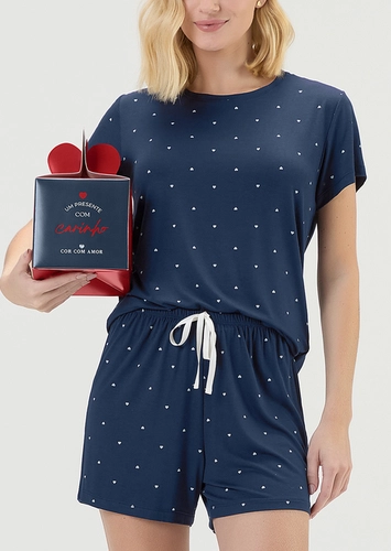 Pijama Feminino Curto Cor com Amor 2011253