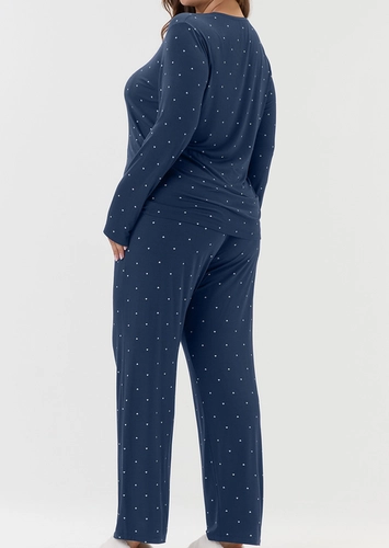 Pijama Feminino Longo Cor com Amor 2020096 Plus Size
