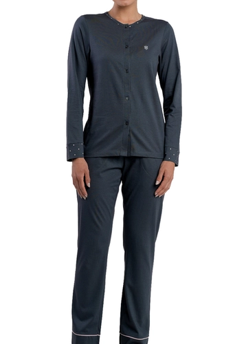 Pijama Feminino Longo com Abertura Podiun 265159