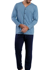Pijama Masculino Longo com Abertura Podiun 268145