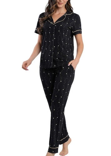 Pijama Feminino Longo com Abertura Podiun 265108