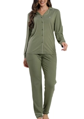 Pijama Feminino Longo com Abertura Podiun 265122