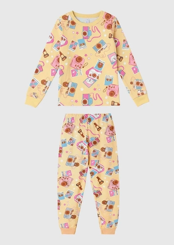 Pijama Infantil Menina Longo Malwee 1000135034