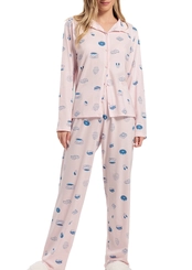 Pijama Feminino Longo com Abertura Espaço Pijama 4010527