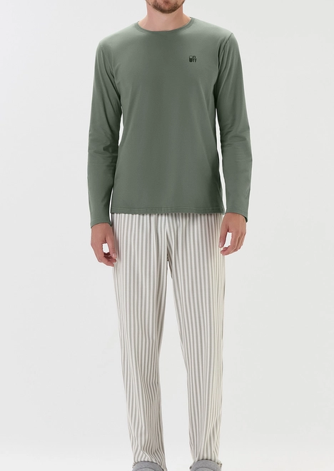Pijama Masculino Longo Cor com Amor 2030218