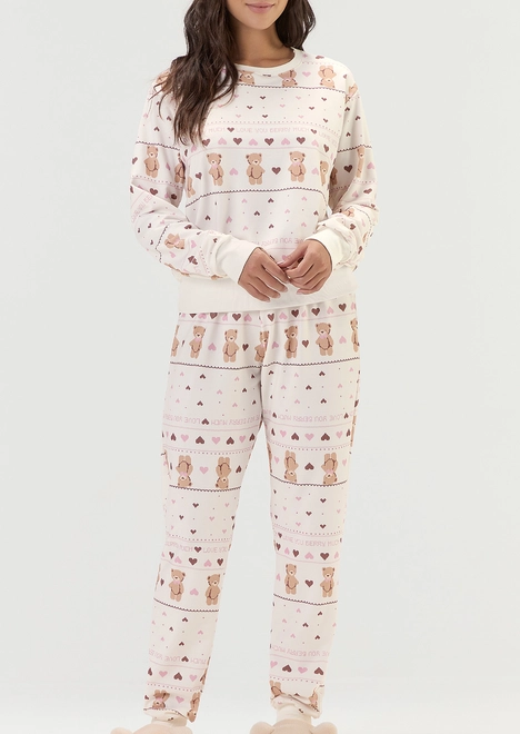 Pijama Feminino Longo Cor com Amor 2011177