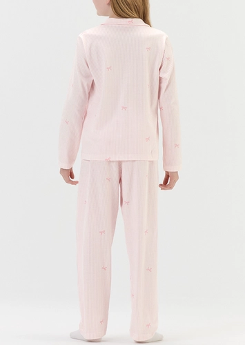 Pijama Infantil Menina Longo com Abertura Cor com Amor 2050189