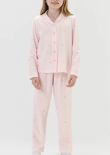 Pijama Infantil Menina Longo com Abertura Cor com Amor 2050189